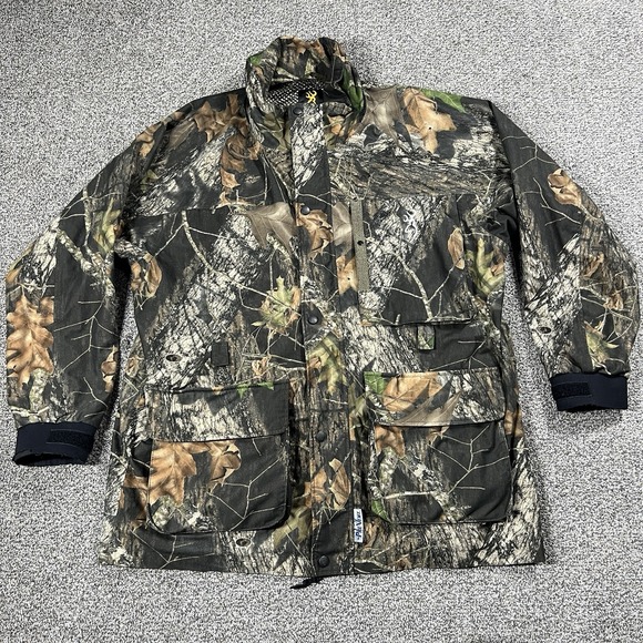 Browning Other - Browning Jacket Mens L Green Mossy Oak Camo Lined Pre Vent Hunting XPO X Change